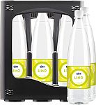 6 x 1,0l PET MW Kiste Frontal mit Flaschen