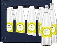 12 x 0,75l Glas Kiste Frontal mit Flaschen