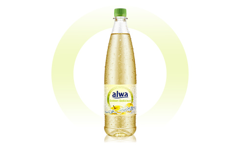 Flasche alwa Frucht-Erfrischungsgetränk Apfel