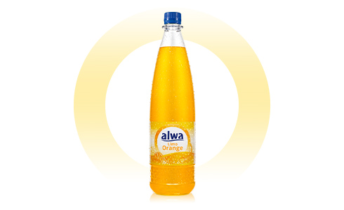 Flasche alwa Limo Orange