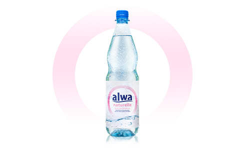 Flasche alwa Mineralwasser naturelle