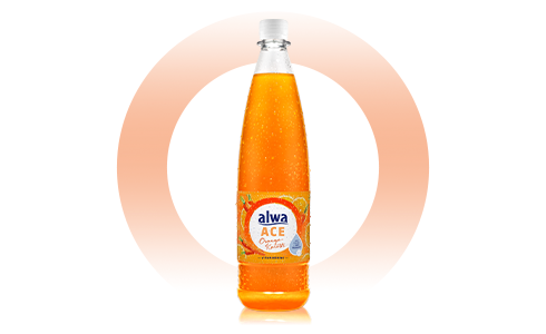 Flasche alwa Vitamingetränk ACE Orange-Karotte