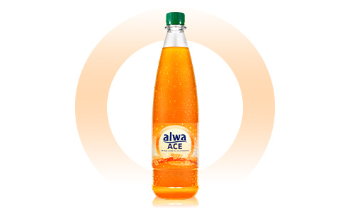 Flasche alwa Vitamingetränk ACE Orange-Karotte