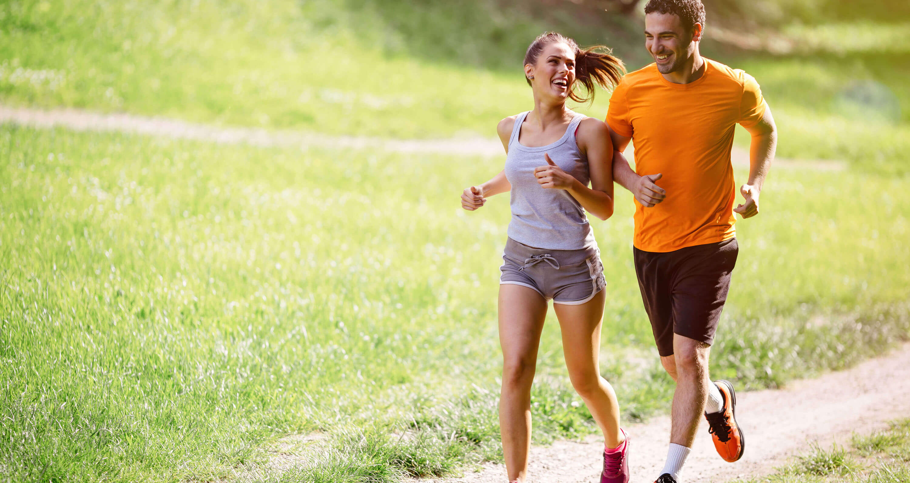 Joggendes Pärchen